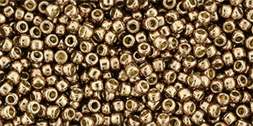 Toho Bulk Seed Beads 11/0 Permanent Finish Galvanized Almond 250 grams Toho Bulk Seed Beads 11/0 Permanent Finish Galvanized Almond 250 grams