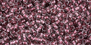Toho Seed Beads 11/0 #521 Crystal Blush Lined 50 grams