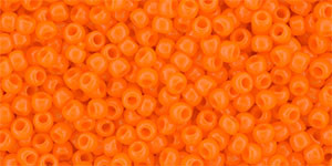 Toho Seed Beads 11/0 #524 Opaque Orange 20 grams