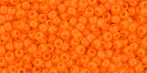 Toho Seed Beads 11/0 #524 Opaque Orange 50 grams