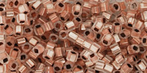 Toho Seed Beads Cubes 1.5mm Copper-Lined Alabaster