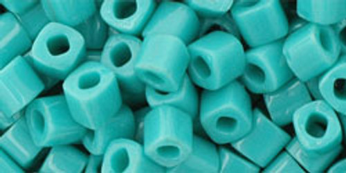 Toho Seed Beads Cubes 4mm Opaque Turquoise