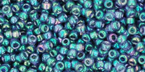 Toho Seed Bead 11/0 Round #14 Gold-Lustered Mediterranean Sea 50 grams Toho Seed Bead 11/0 Round #14 Gold-Lustered Mediterranean Sea 50 grams
