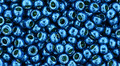 Toho seed beads 8/0 round #223 Permanent Finish Galvanized Turkish Blue 20 grams