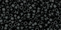 Toho Seed Beads #1 Treasures Opaque Frosted (Matte) Jet 50 grams