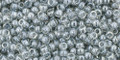 Toho Seed Beads 11/0 Round # 323 Transparent Lustered Blk Diamond 250g