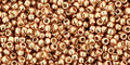 Toho Seed Beads 15/0 Perm Fin Galvanized Rose Gold 50g