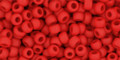 Toho Seed Beads 8/0 #283 Opaque Frosted Pepper Red 50g