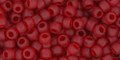 Toho Seed Beads 8/0 #288 Transparent Frosted Ruby 50g