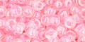 Toho Seed Beads 6/0 #124 Transparent Dyed Rainbow Ballerina Pink 20 grams