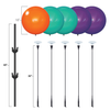 The Prospera 5-DuraBalloon Cluster Kit includes (5)  18" DuraBalloons® in Prospera colors,  Upper Holding Cups (5)  30" Flexible Fiberglass Push-Button Stems with Security Screws (1)  Thick, 48" Aluminum Cluster Pole with Push-Button Cluster Brackets (1)  with  Ground-Stake Mounting.