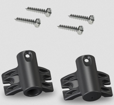 These Brackets mount to any sturdy upright or bollard using screws, making these Pole Kits easy to place in more areas. Just mount the Brackets and slide the Pole through for a perfect fit.

These are only compatible with Ground Pole Kits.