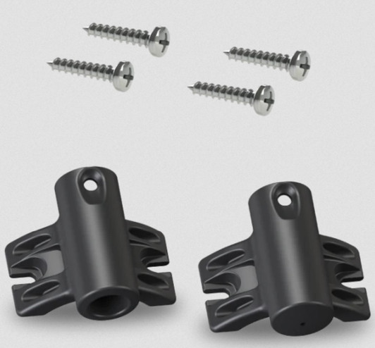 These Brackets mount to any sturdy upright or bollard using screws, making these Pole Kits easy to place in more areas. Just mount the Brackets and slide the Pole through for a perfect fit.

These are only compatible with Cluster Pole Kits