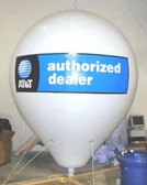 8-FOOT HOT AIR  BALLOON SHAPE - TWO COLOR ARTWORK