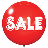 18" RED SALE PRINTED BALLOON BOBBER DURABALLOON REPLACEMENT