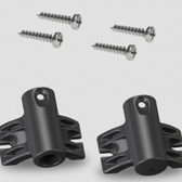 These Brackets mount to any sturdy upright or bollard using screws, making these Pole Kits easy to place in more areas. Just mount the Brackets and slide the Pole through for a perfect fit.

These are only compatible with Ground Pole Kits.