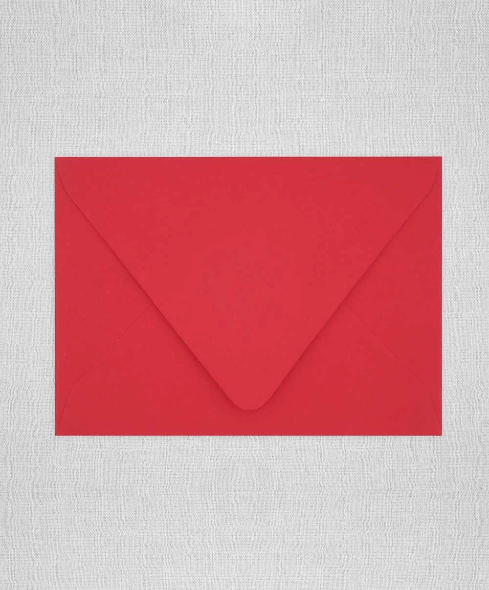 Red Envelope Front Bright Red Envelope - vibrant red for special occasions