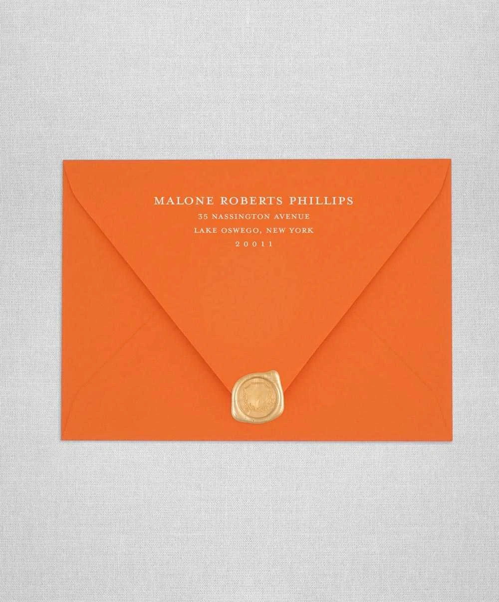 Mandarin Orange Envelope – Vibrant Matte Finish by Colorplan