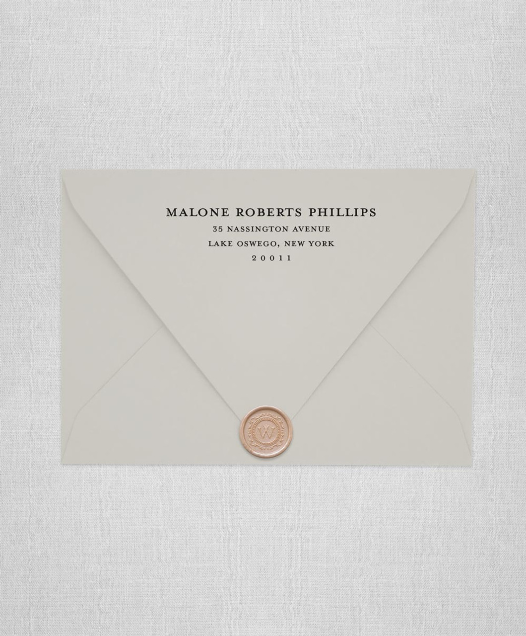 Pale Grey Wedding Envelopes