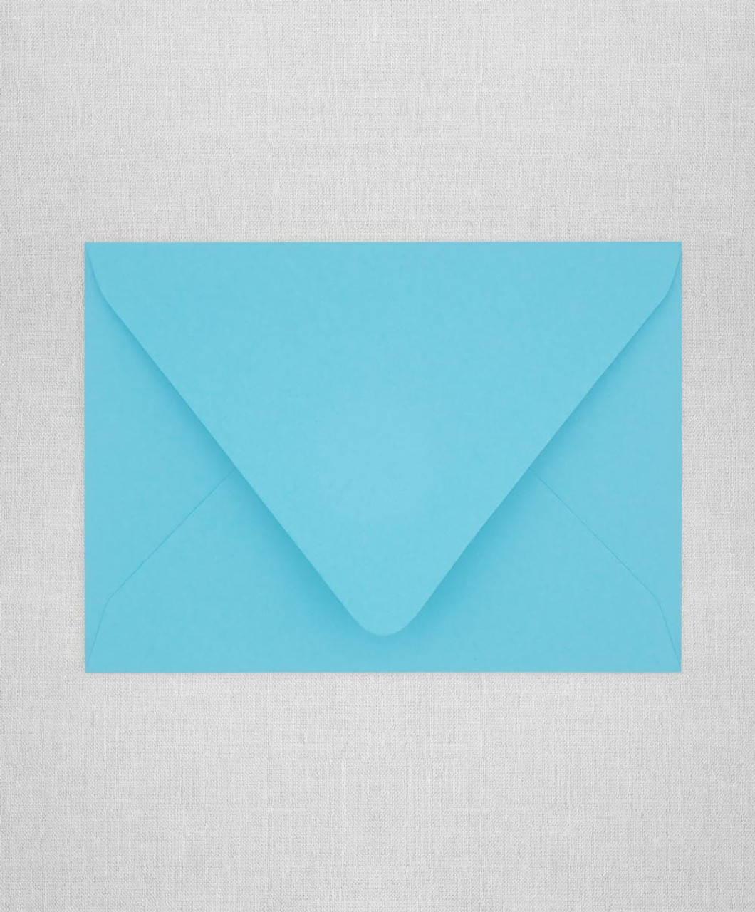 Turquoise 4x6 envelopes: Tropical Blue Matte Euro Flap A6