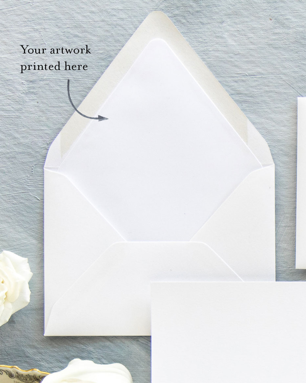 Print Your Own Design Outer A7.5 Euro Flap Envelope Liner