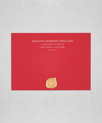 Scarlet Red Envelope | Sterling Stripes