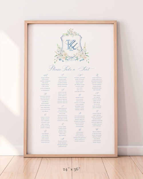 Seating Chart Sign | Katherine Collection