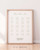 Seating Chart Sign | Tulip Blanche Collection