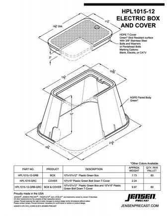Valve Box Assembly: Pedestrian Rated – 9