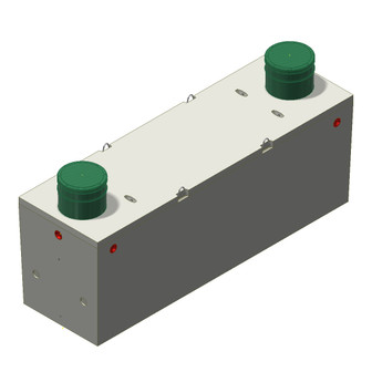 Pedestrian Rated Holding Tank - 1000 gal - End Access - Tuf-Tite