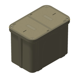 HPC3048 x 24 Handhole Assembly - Polymer Concrete - Nameplate