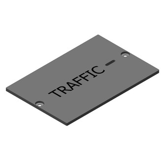 ID 　244613　スチールボード HT1017 Painted Diamond Plate Handhole Lid - Traffic Signal