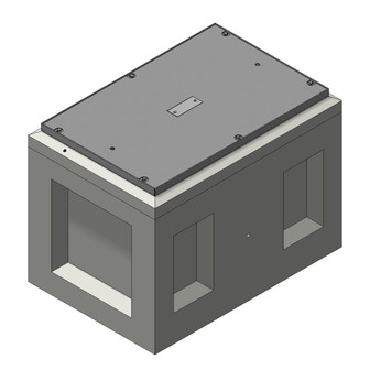 Duplex Custom Designed Cases 63×30×H69 Lincoln OEM Duplex Receptacle Cover (9SS21316 / S21316) - BW