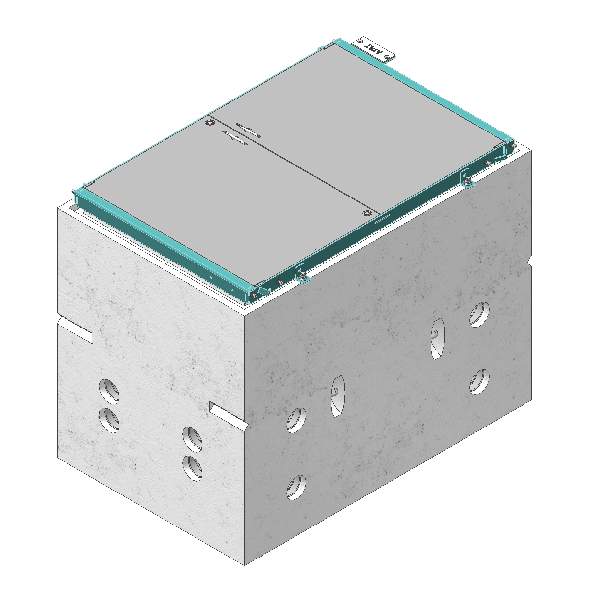 Incidental Pull Box - 3660 w/ Hinged Cover- AT&T Northern
