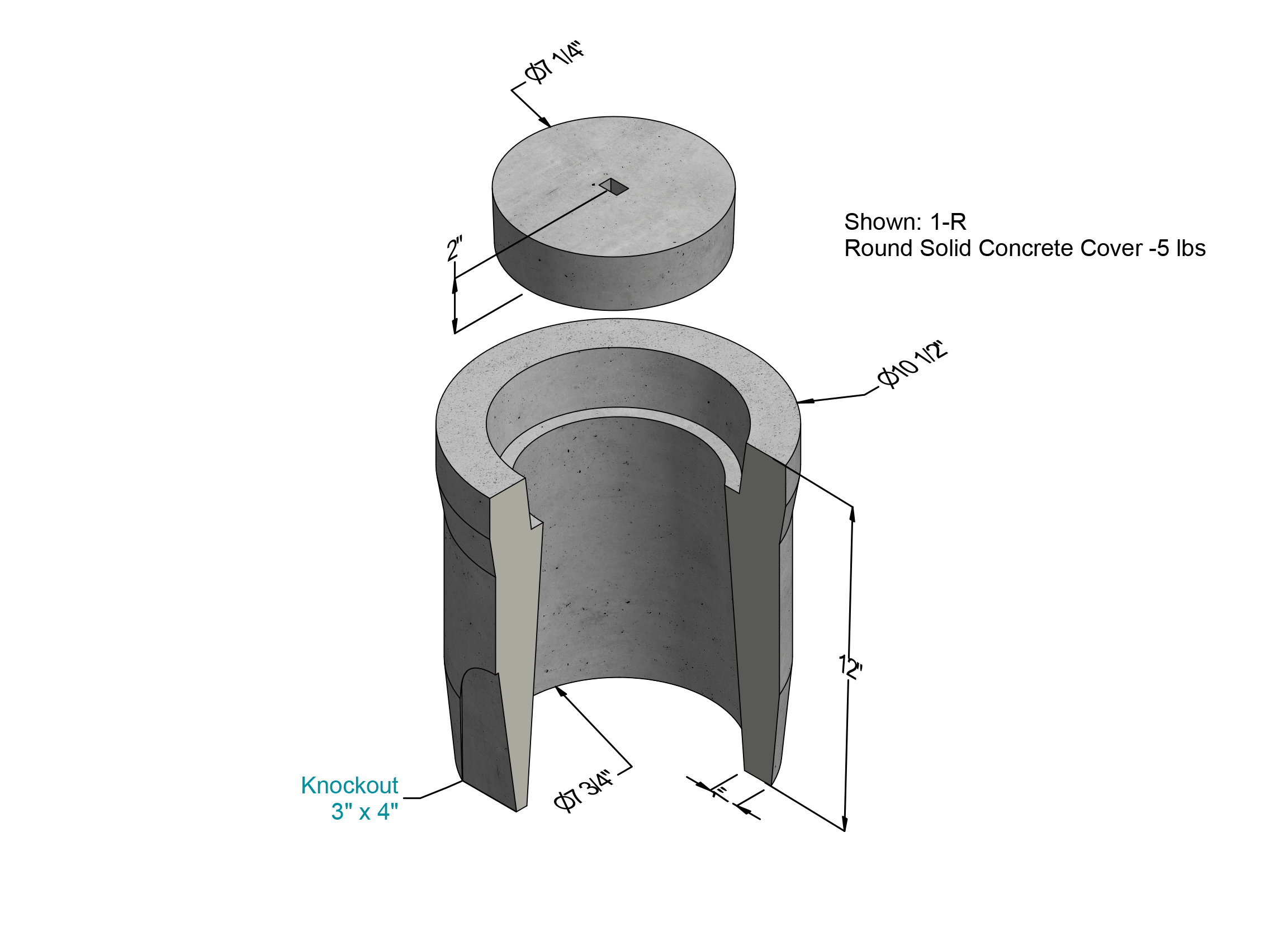 Brooks 1 RD Body Precast Concrete Jensen Precast brooks-1-rd-body-precast-concrete-jensen-precast