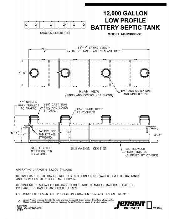 Gallon Low Profile Septic Tank Hot Sex Picture 2442
