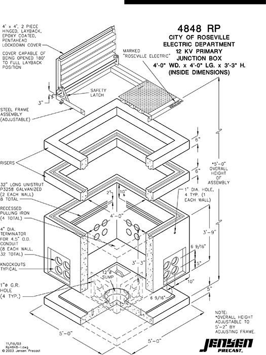 Vault 4848x51 Terminators Sump, Racking 48