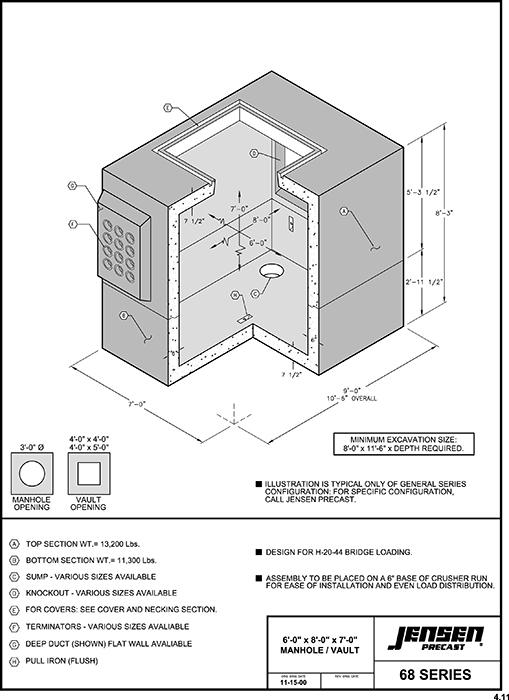 Flat Wall Vault - 7296x84 | Jensen Infrastructure