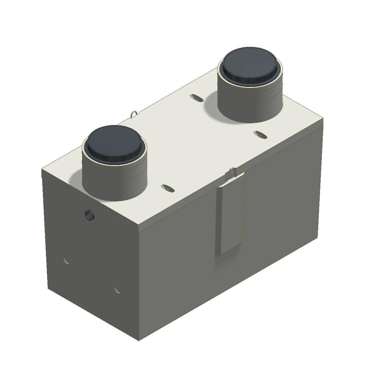 Proceptor Traffic Rated Gravity Grease Interceptor - 1500 gal - End Access ...
