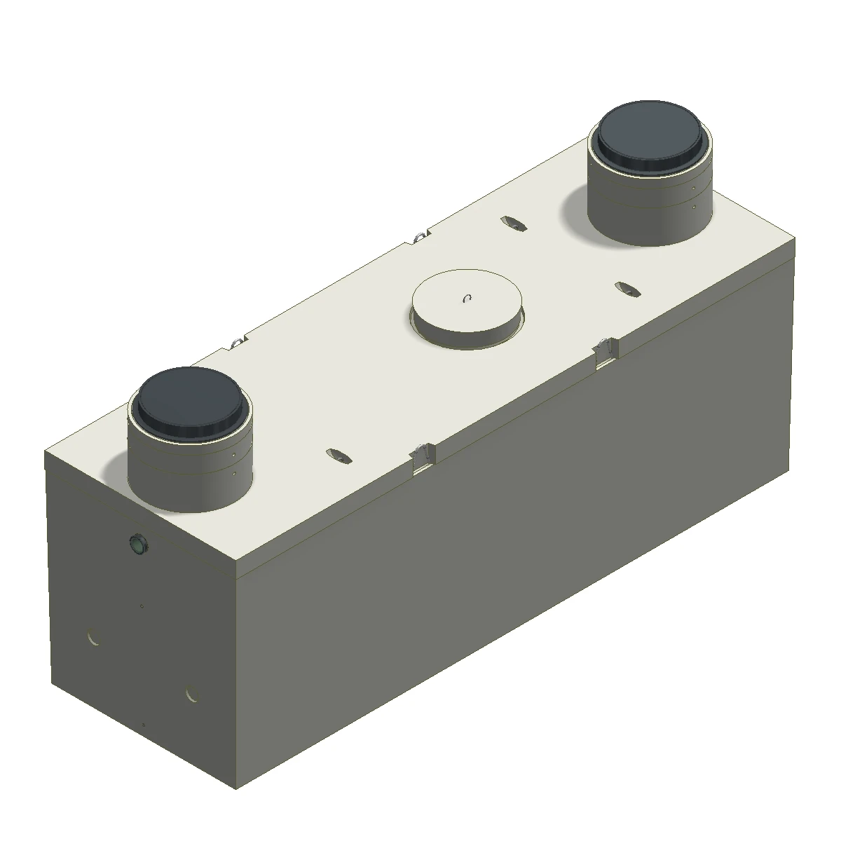 Proceptor Traffic Rated Gravity Grease Interceptor - 2500 gal - Baffle Access ...