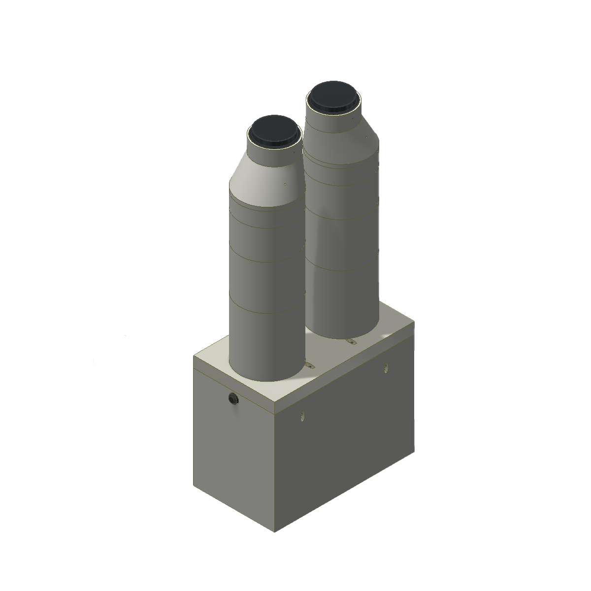 Traffic Rated Deep Bury Gravity Grease Interceptor 1500 gal End