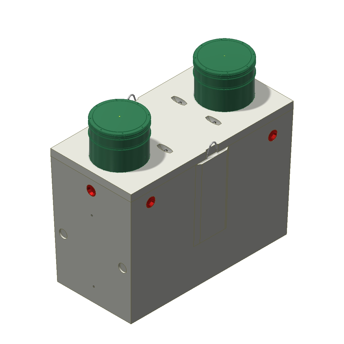 Pedestrian Rated Holding Tank - 750 gal - End Access - Tuf-Tite