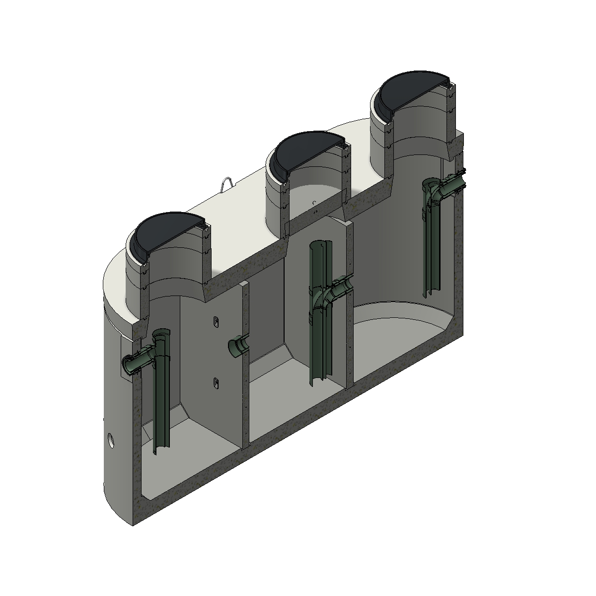 Oval Traffic Rated Gravity Grease Interceptors Jensen Precast