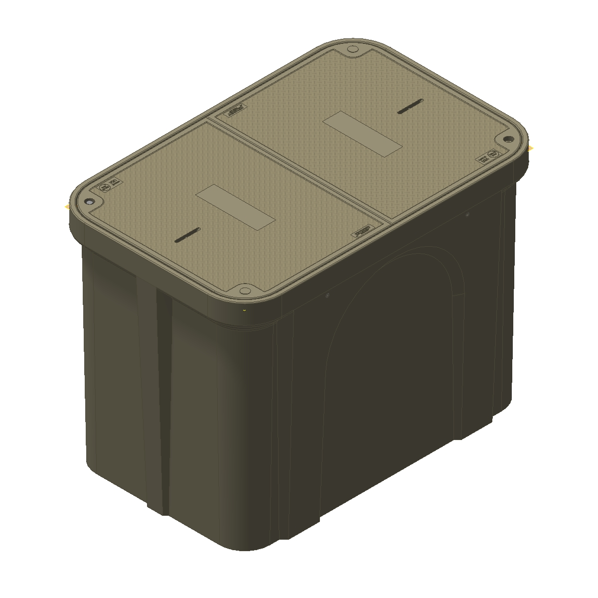 HPC3048 x 36 Handhole Assembly - Polymer Concrete - Blank | Jensen