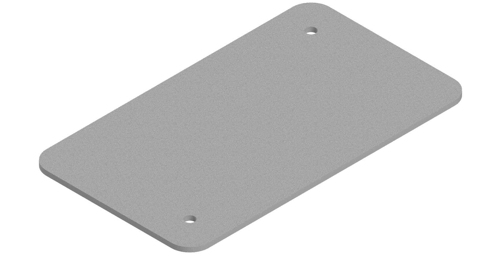 パーツ BlankV Handhole Lid – 13” x 24” – Galvanized Steel – Traxplate – Blank