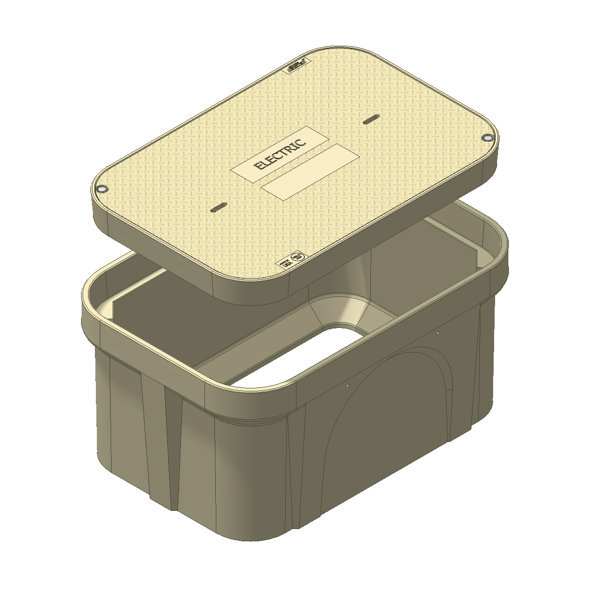 NNNE Grinding Foundation 本体 + 2パウチ Handhole Assembly: Incidental Traffic Rated – 24
