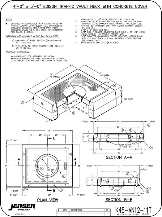 4860 Parkway Vault Neck with Concrete Cover - SoCal Edison