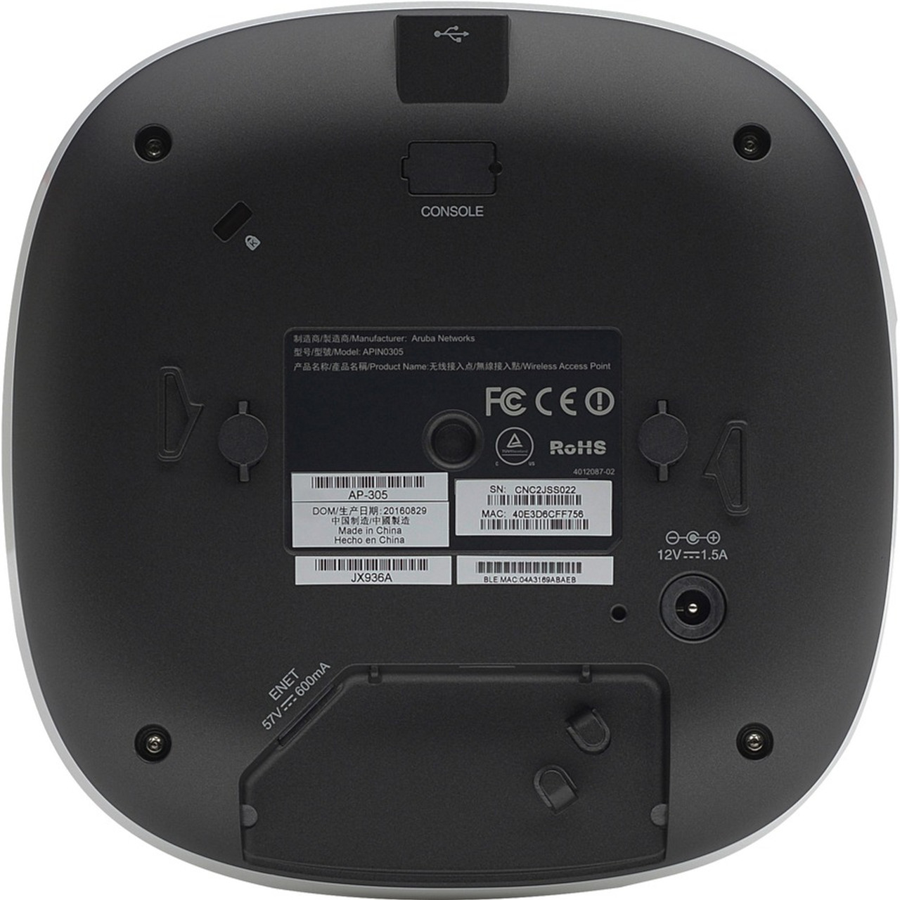 aruba IAP-305 ARUBA IAP-305-RW JX945A Instant 2x⁄3x 11ac 1300 Mbps Access Point WAP - NO  PSU | eBay