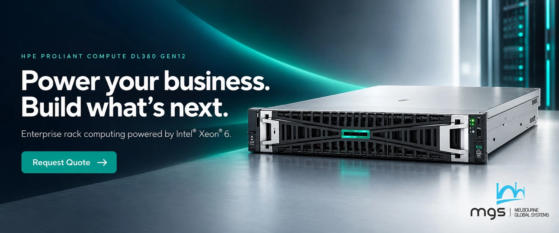HPE ProLiant DL380 Gen12 with Intel Xeon 6. Request a quote from MGS.