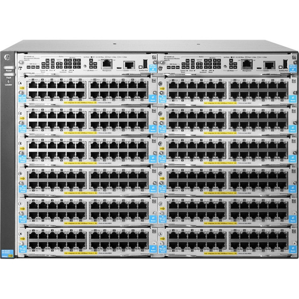 HPE (J9822A) HP 5412R ZL2 SWITCH CHASSIS, L3, 12 OPEN ZL SLOTS, 4 OPEN PSU SLOTS, MANAGED, LIFE WTY